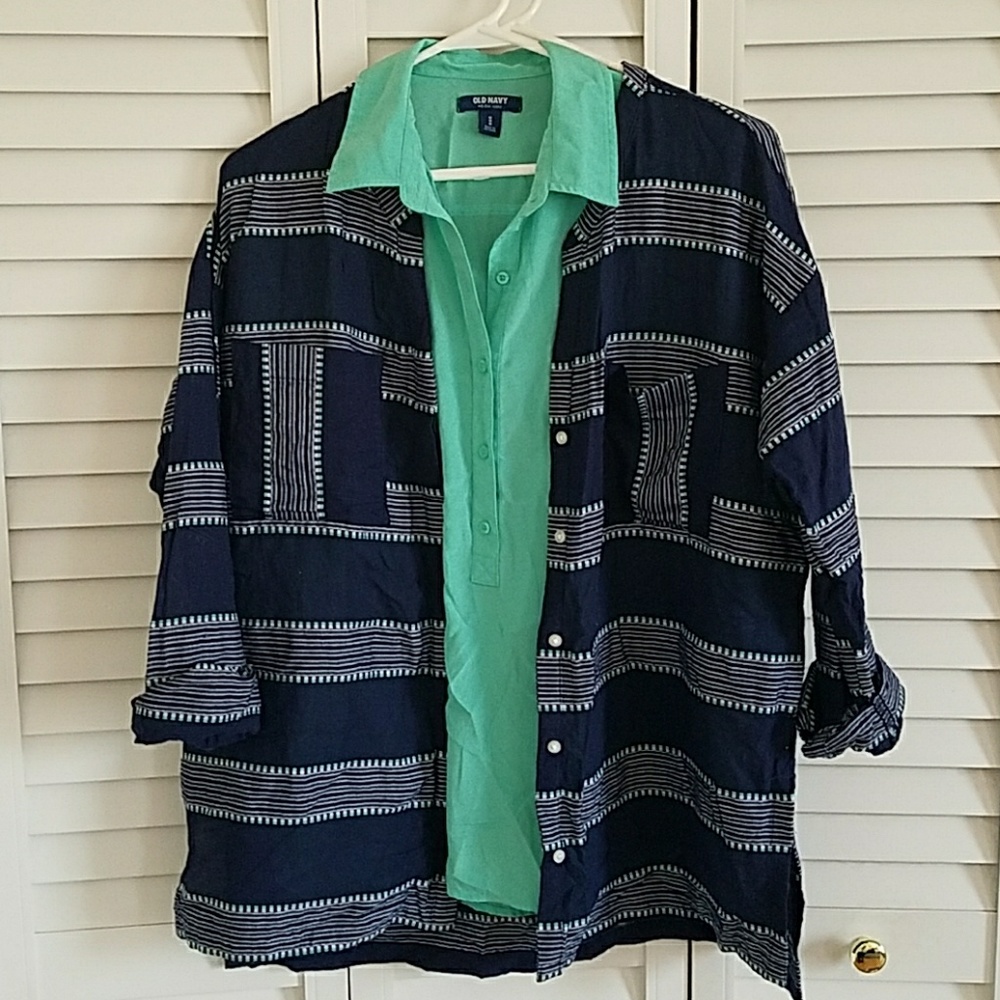 Blouse and tunic style jacket